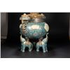 Image 8 : Qing Dynasty Cloisonné Elephant Ear Incense Burner