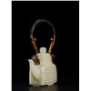 Image 7 : Hetian Jade Poem-Carved Teapot with Handle