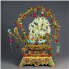 Image 3 : Hetian Jade Gilded Spiral Auspicious Dragon