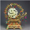 Image 6 : Hetian Jade Gilded Spiral Auspicious Dragon