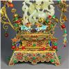 Image 9 : Hetian Jade Gilded Spiral Auspicious Dragon