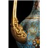 Image 7 : Cloisonné Enamel Ewer with Jade Inlay