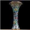 Image 5 : Jingtai Blue Cloisonné Flower-Patterned Vases