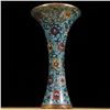 Image 6 : Jingtai Blue Cloisonné Flower-Patterned Vases