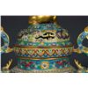 Image 4 : Cloisonné Enamel Incense Burner with Copper Base