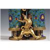 Image 7 : Cloisonné Enamel Double Vase with Golden Phoenix and Dragon Base