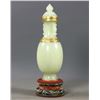 Image 4 : Hetian Jade Vase with Golden Handles