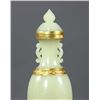 Image 7 : Hetian Jade Vase with Golden Handles