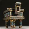 Image 3 : Cloisonné Enamel Four-Legged Incense Burner