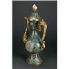Image 5 : Cloisonné Enamel Ewer with Golden Phoenix Handle
