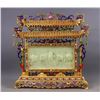 Image 1 : Filigree Gilt Inlaid Hetian Jade Five Oxen Screen
