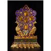 Image 2 : Cloisonné Enamel and Gilt Buddha Shrine Ornament