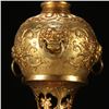 Image 3 : Gilt-Bronze Reliquary Stupa with Lion-Mask Ring Handles