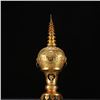 Image 9 : Gilt-Bronze Reliquary Stupa with Lion-Mask Ring Handles