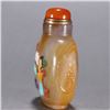 Image 6 : Agate Snuff Bottle with Hardstone Inlay (Figural Scene)