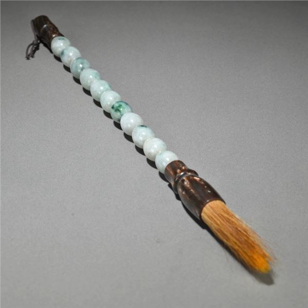 Jadeite “Step-by-Step Rise” Calligraphy Brush