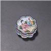 Image 1 : Painted-Enamel on Copper Figural Petal-Lobed Box