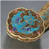Image 4 : Gilded Filigree Ruyi with Kingfisher Feather Inlay