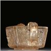 Image 3 : Crystal-Carved Square Cup with Double Dragon Handles