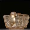 Image 6 : Crystal-Carved Square Cup with Double Dragon Handles