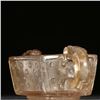 Image 7 : Crystal-Carved Square Cup with Double Dragon Handles