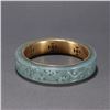 Image 3 : Jadeite Bracelet with Gilded "Fortune at Hand" Motif