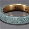 Image 4 : Jadeite Bracelet with Gilded "Fortune at Hand" Motif