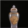 Image 1 : Agate Gilded Reclining Deer Pattern Bottle