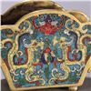 Image 2 : Gilt-Bronze Cloisonné Ingot-Shaped Censer