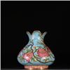 Image 1 : Copper-based Cloisonné Pomegranate Vase with Pomegranate Design