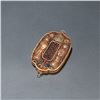 Image 1 : Gilt Silver Filigree & Cloisonné “Fasting” Plaque Pendant