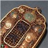 Image 8 : Gilt Silver Filigree & Cloisonné “Fasting” Plaque Pendant