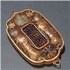 Image 9 : Gilt Silver Filigree & Cloisonné “Fasting” Plaque Pendant