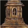 Image 3 : Bronze Gilded Buddhist Stupa