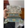 Image 4 : Cloisonné Enamel with Hetian White Jade Insert Screen