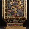 Image 7 : Cloisonné Enamel Square Vase with Four Dragons