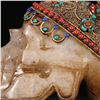 Image 2 : Crystal Skull with Cloisonné Filigree and Gemstone Inlays