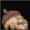 Image 5 : Crystal Skull with Cloisonné Filigree and Gemstone Inlays