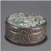 Image 6 : Pure Silver and Jade "Yilu Lian Ke" Incense Box
