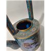 Image 6 : Cloisonné Enamel Window-Opening with Figures and Interlacing Floral Motif Kettle with Handle