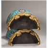 Image 7 : Gilt Bronze Cloisonné Enamel Elephant Ear Wall Vases