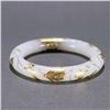 Image 5 : Pure Gold Inlaid Hetian Jade Bangle