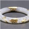 Image 6 : Pure Gold Inlaid Hetian Jade Bangle