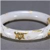 Image 8 : Pure Gold Inlaid Hetian Jade Bangle