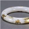 Image 9 : Pure Gold Inlaid Hetian Jade Bangle