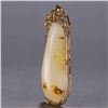 Image 3 : Jade Pendant with Gold Encasing