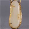 Image 5 : Jade Pendant with Gold Encasing