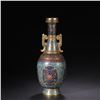 Image 1 : Cloisonné Enamel Double-Handled Vase