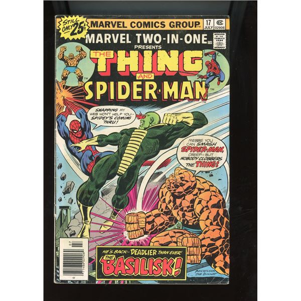 Marvel Two-In-One #17 (7/76) Marvel Comics - Thing & Spider-Man