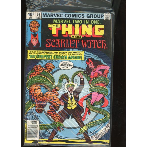 Marvel Two-In-One #66 The Thing and Scarlet Witch Comic Book (Aug 1980)